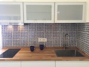 Appartamento, 1 camera da letto | Angolo cottura privato | Frigorifero, piano cottura, lavastoviglie, macchina per tè/caffè