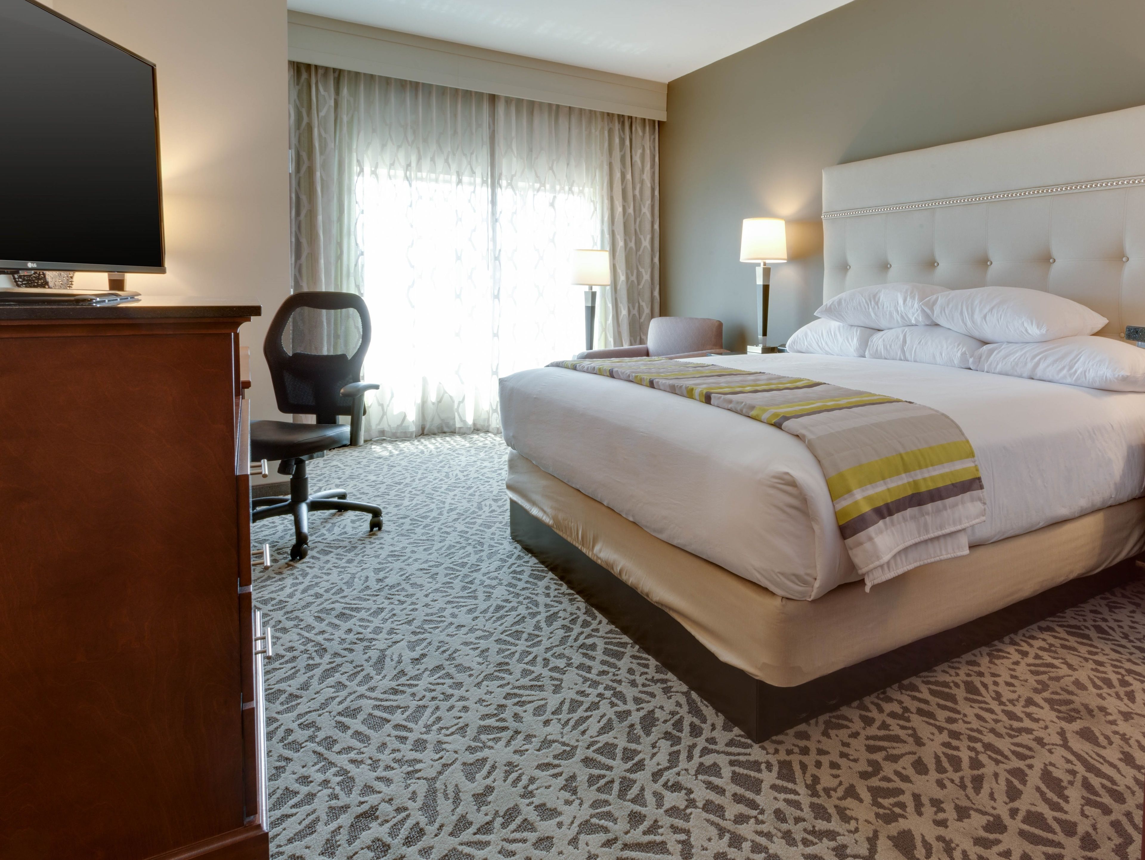 1 bedroom, premium bedding, desk, iron/ironing board