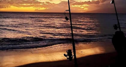 Propiedad familiar frente a la playa