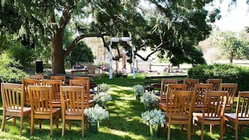 Zona para bodas al aire libre