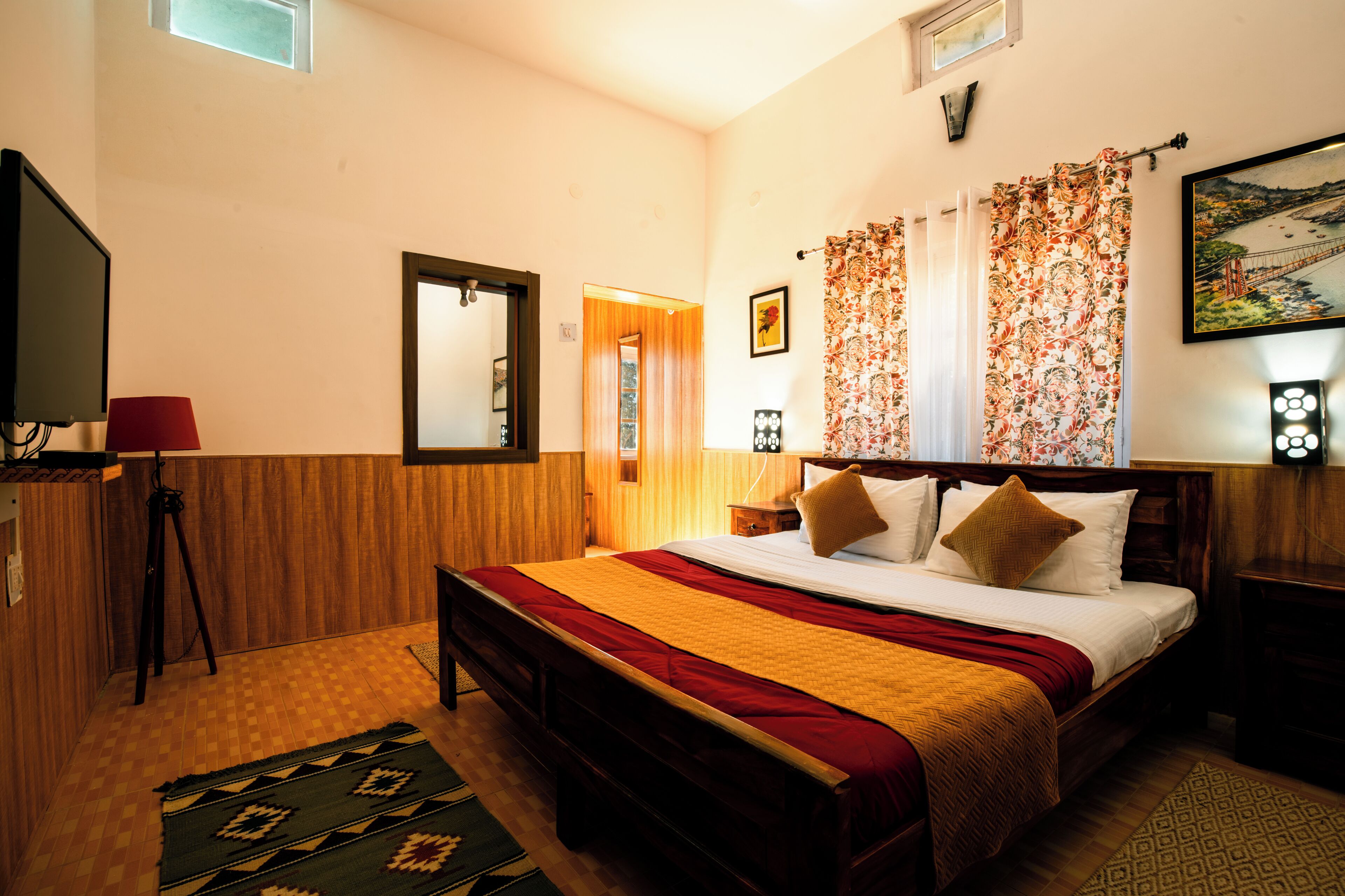 BROWN VILLA WITH A BIG PRIVATE SIT-OUT | Individually decorated, individually furnished, blackout curtains