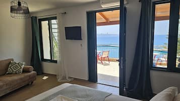 Studio, vue mer | Fer et planche Ă repasser, Wi-Fi gratuit, draps fournis