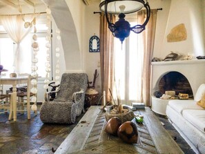 Villa, 6 Bedrooms | Living area | Flat-screen TV - Kanalia Villas (Mykonos)