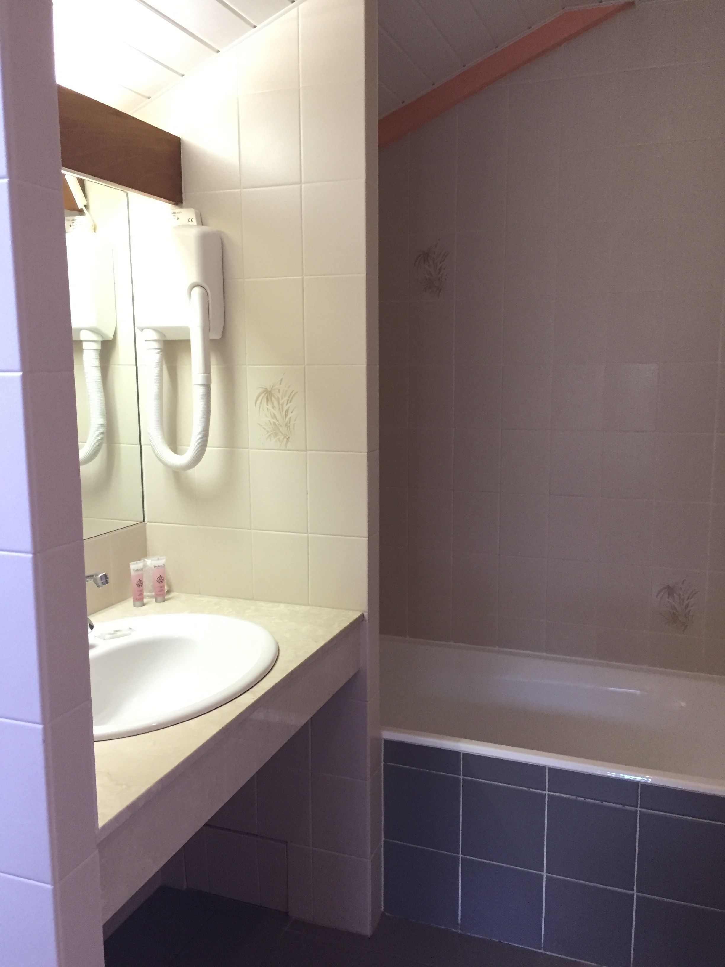 double room | bathroom | deep-soaking bathtub, free toiletries, hair dryer, towels