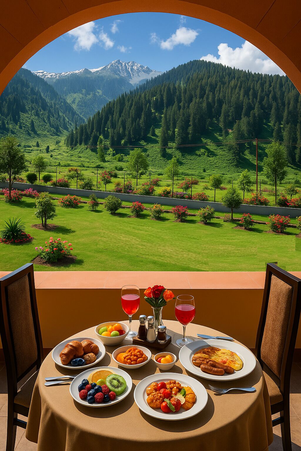 Daily buffet breakfast (INR 1200 per person)