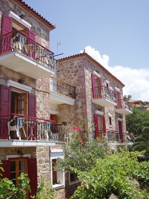 Front of property - The Schoolmistress With the Golden Eyes (Lesvos)