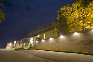 Front of property – evening/night