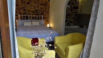Honeymoon Suite, Patio, Garden Area | Minibar, individually decorated, individually furnished, desk