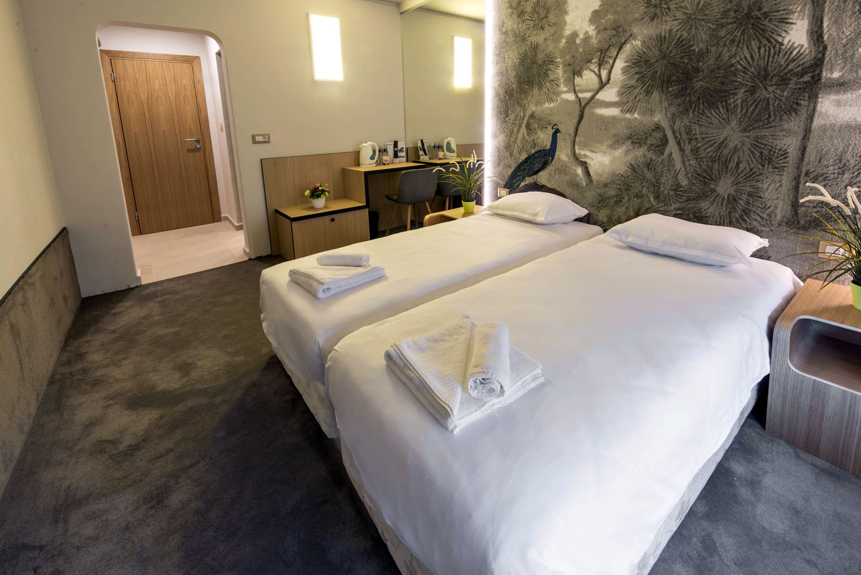 economy double room | premium bedding, minibar, desk, free wifi