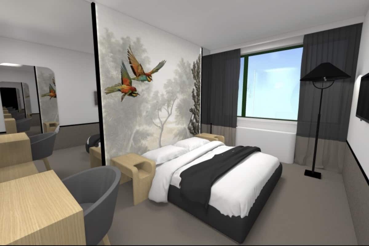 Doppia Economy | Biancheria da letto di alta qualità, una scrivania, Wi-Fi gratuito