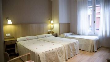 Blackout curtains, free WiFi, bed sheets