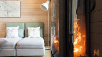 Luxury Nordic Cottage | เครื่องนอนระดับพรีเมียม, มินิบาร์, ตู้นิรภัยในห้องพัก, ห้องเก็บเสียง