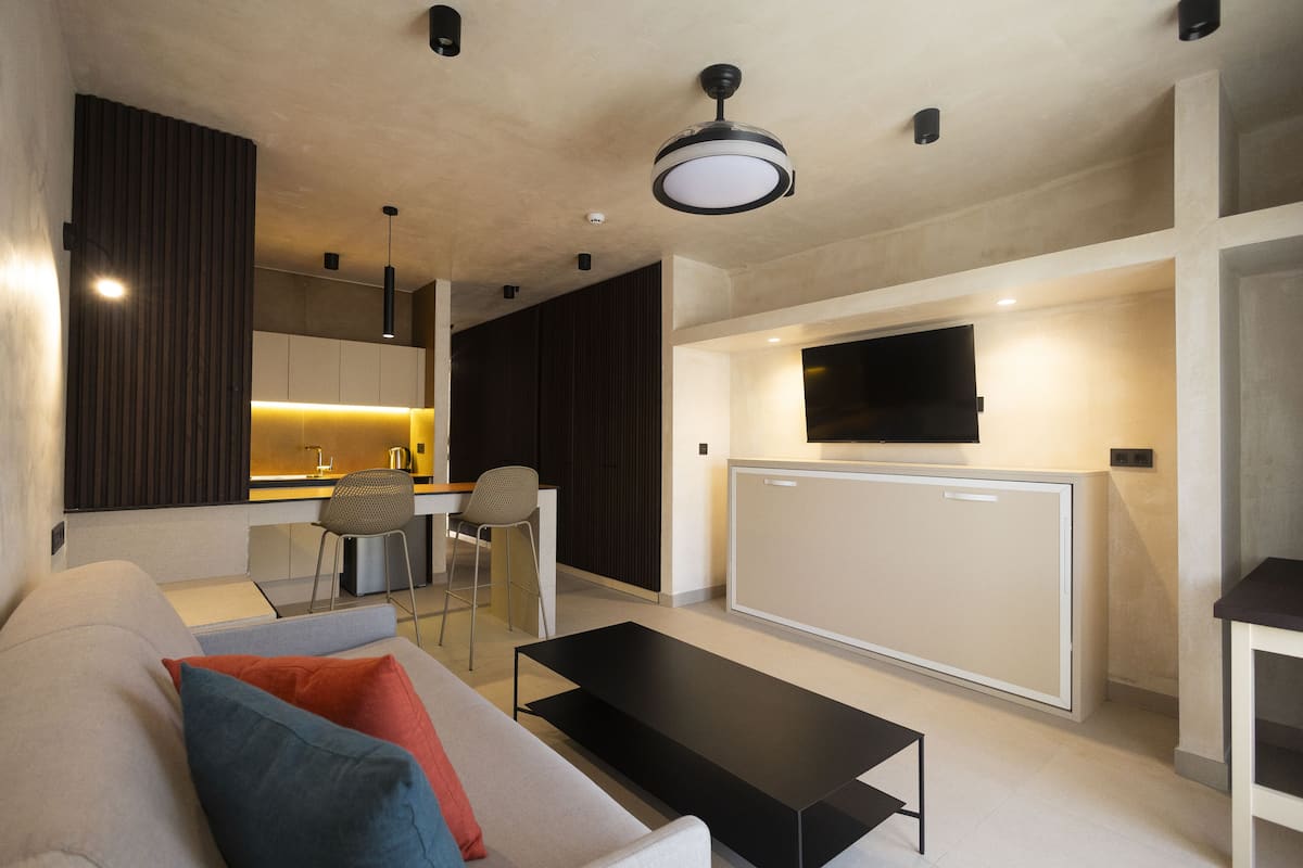 1 chambre, coffres-forts dans les chambres, bureau, rideaux occultants