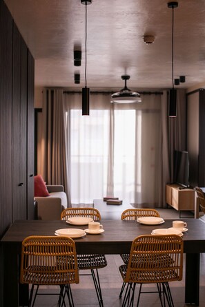 Panoramic Apartment, 2 Bedrooms | Living area | 50-inch Smart TV with satellite channels - Apartamentos Playazul (Arona)