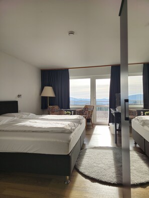 Chambre Double Classique, balcon, vue montagne | Bureau, Internet gratuit par câble, draps fournis