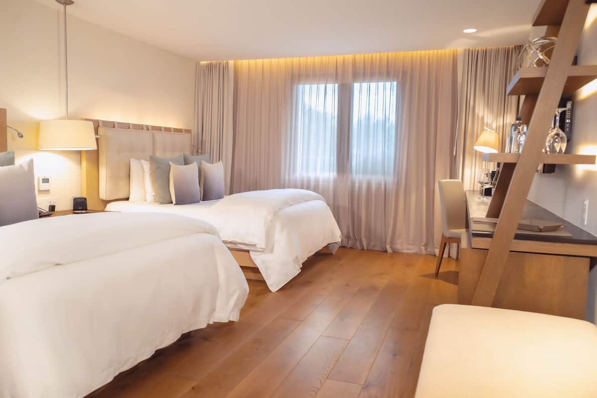 Standard Room, 2 Double Beds, Courtyard View (Essential Double Room)