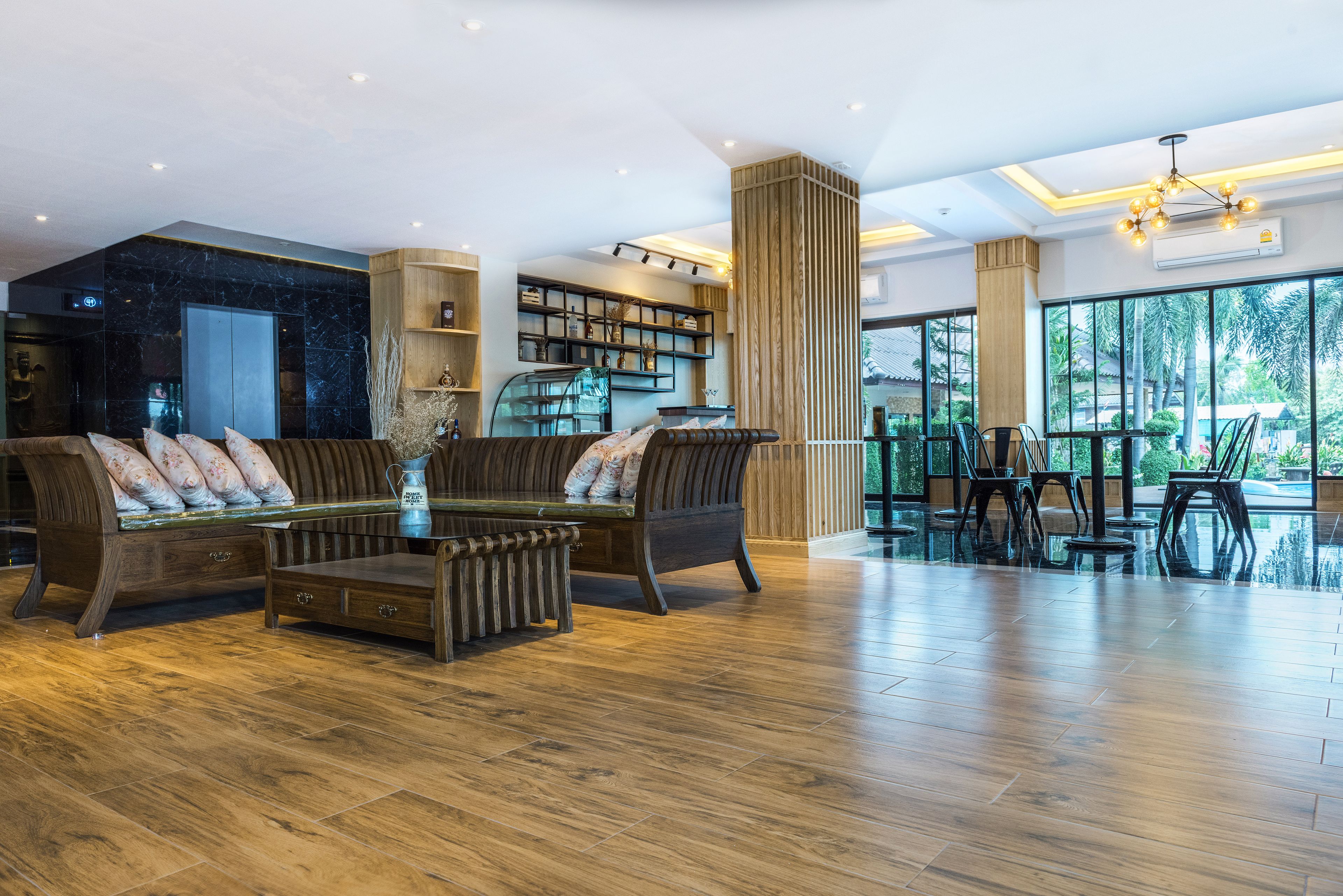 Lobby sitting area