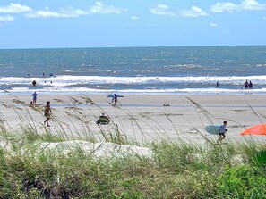 Sun loungers, beach towels