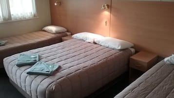 Desk, iron/ironing board, free wired Internet, bed sheets