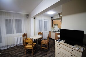 Apartment, 1 Bedroom | Living room | 32-inch flat-screen TV with cable channels, TV - Apartments on Moskovsky Prospekt 8 (Vitebsk)