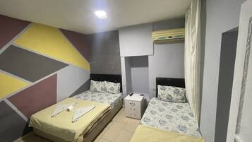 Geluiddichte muren, gratis wifi, beddengoed