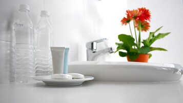 淋浴设施、免费洗浴用品、吹风机、坐浴桶