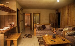 Chalet, 2 Bedrooms | Living room | LCD TV, fireplace - Villetta Di Faraya (Faraya)