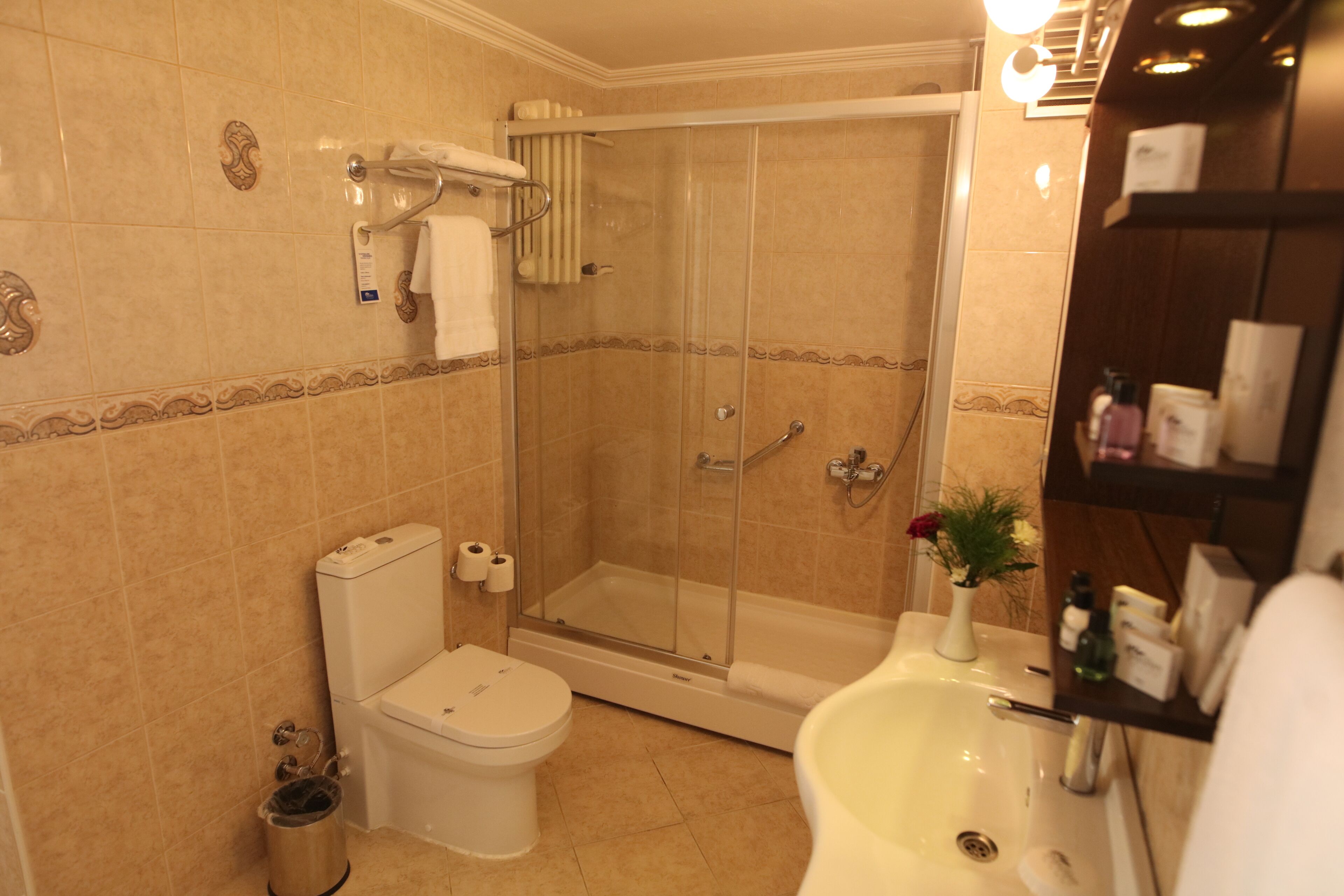 standard double room | bathroom | free toiletries, hair dryer, bathrobes, slippers