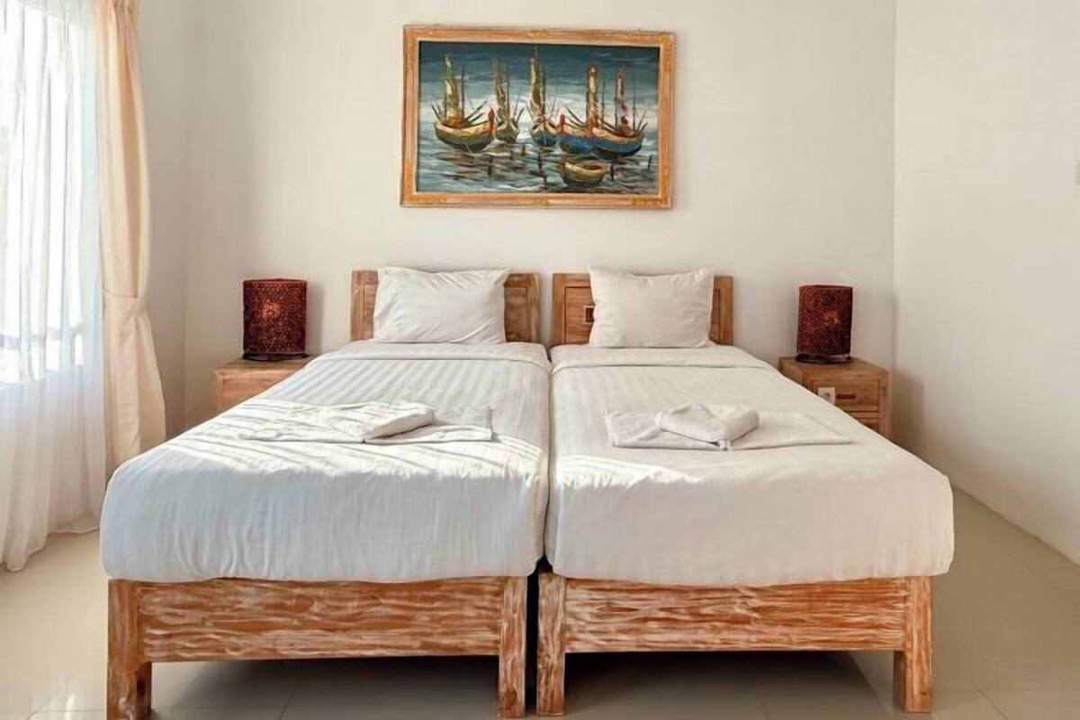 1 Schlafzimmer, hochwertige Bettwaren, kostenloses WLAN, Bettwäsche