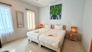 1 bedroom, premium bedding, free WiFi, bed sheets