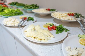 Daily buffet breakfast (EUR 8 per person)