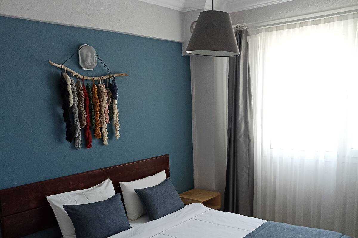 Individually decorated, individually furnished, iron/ironing board