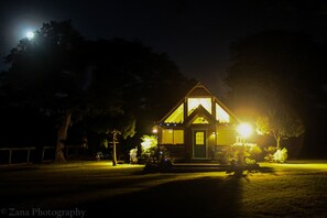 Front of property – evening/night