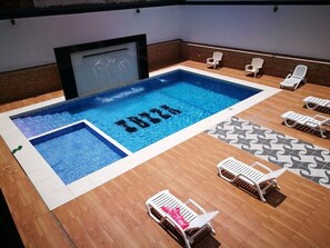 Indoor pool, outdoor pool
