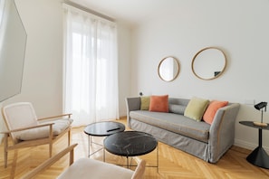Living area - Brera Apartments in Porta Venezia (Milan)