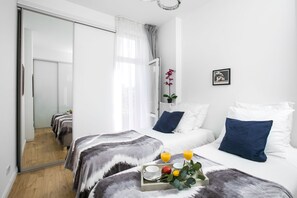Departamento Deluxe, 2 habitaciones | 1 habitación y ropa de cama de alta calidad 