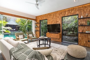 Exclusive Villa | Living area | LED TV, DVD player - Villa Suvitha by Villa Finder (Seminyak)