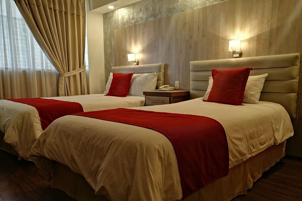Basic Twin Room, 1 Bedroom | Minibar, desk, iron/ironing board (on request), WiFi (free)