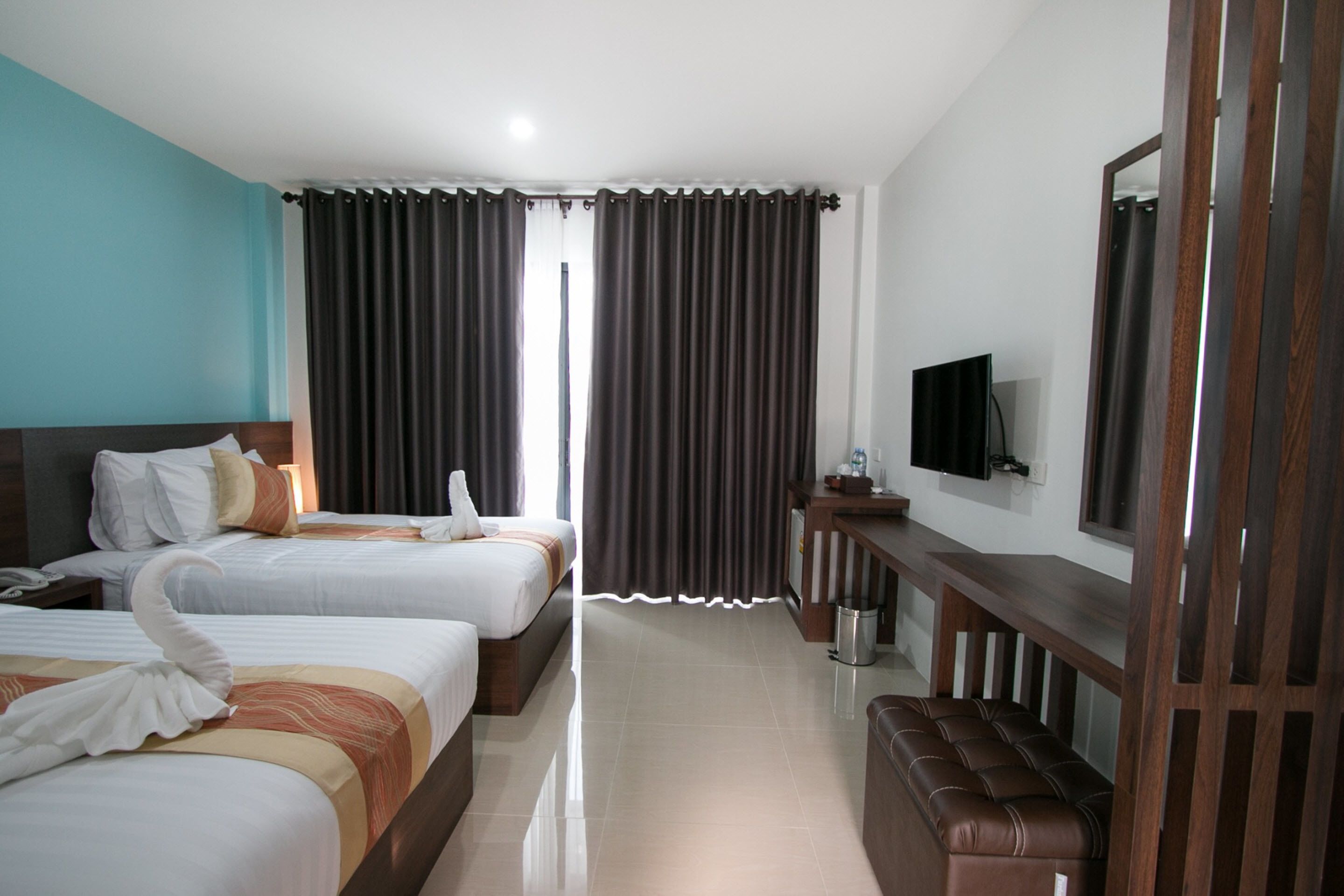 superior twin room | in-room safe, blackout curtains, free wifi, bed sheets