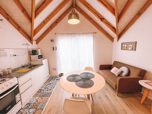 Departamento tradicional, 1 habitación | Muebles diferentes, cortinas blackout, wifi gratis y ropa de cama 