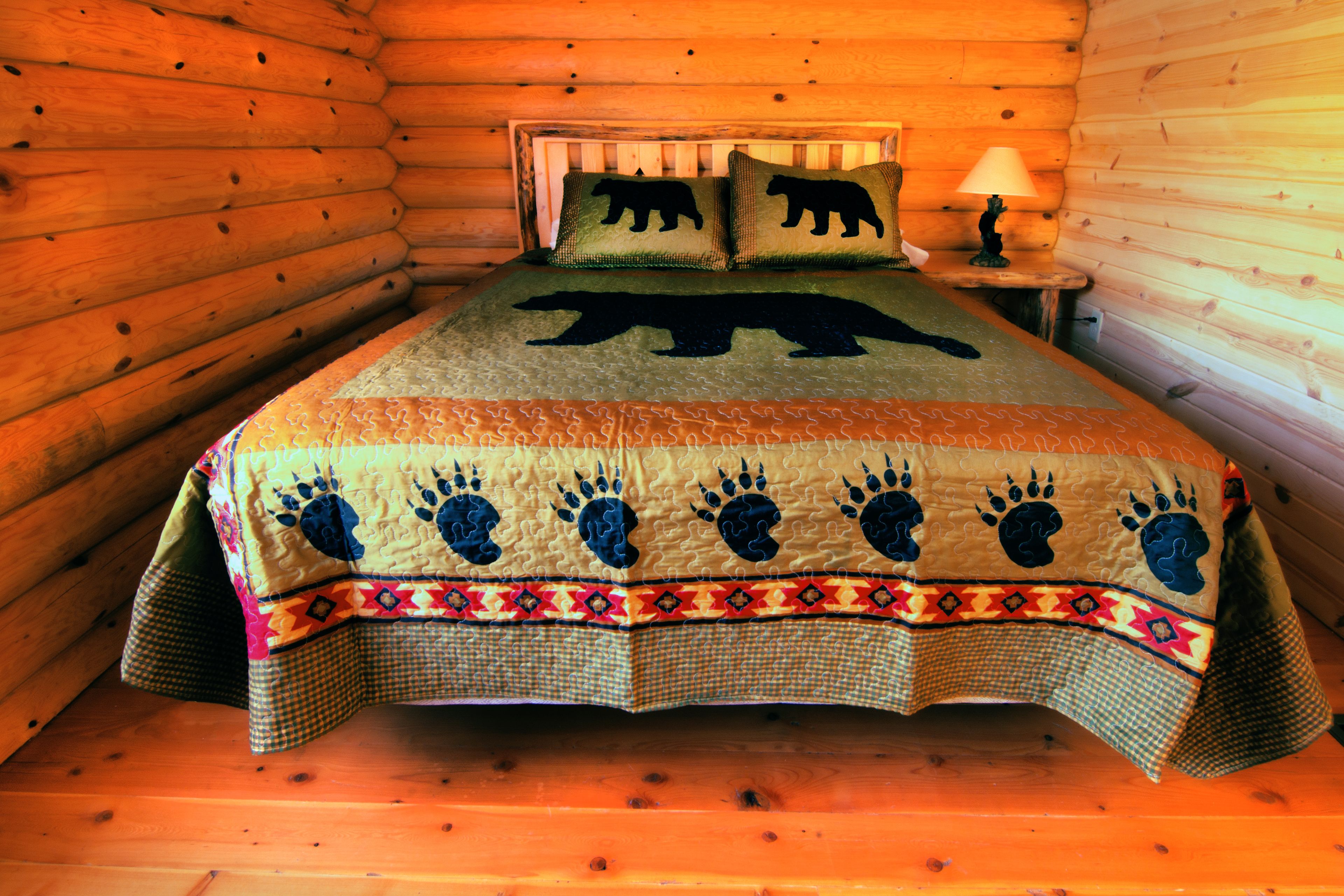 Kabin, 1 kamar tidur | 1 kamar tidur, Wi-Fi gratis, dan seprai linen