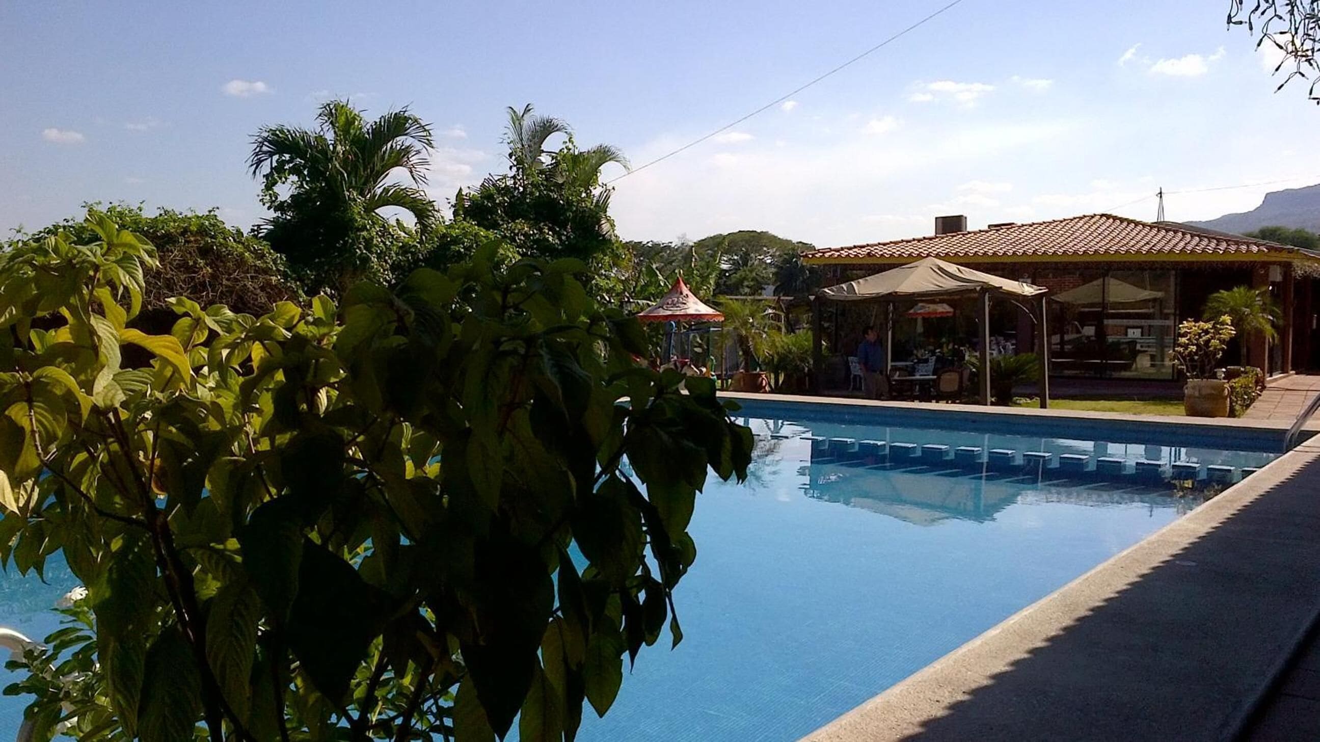 室外游泳池，12:00 至 18:00 开放，日光浴躺椅