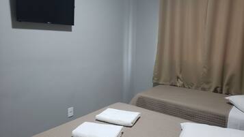 Blackout drapes, iron/ironing board, free WiFi, bed sheets