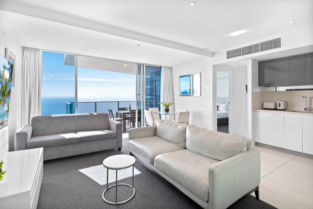 Apartamento, 2 habitaciones, 2 baños, vistas al mar (Level 30) | Zona de estar