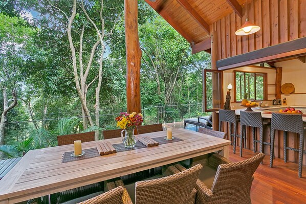 Luxury Tree House, 5 Bedrooms | Private kitchen | Full-size fridge, microwave, oven, stovetop