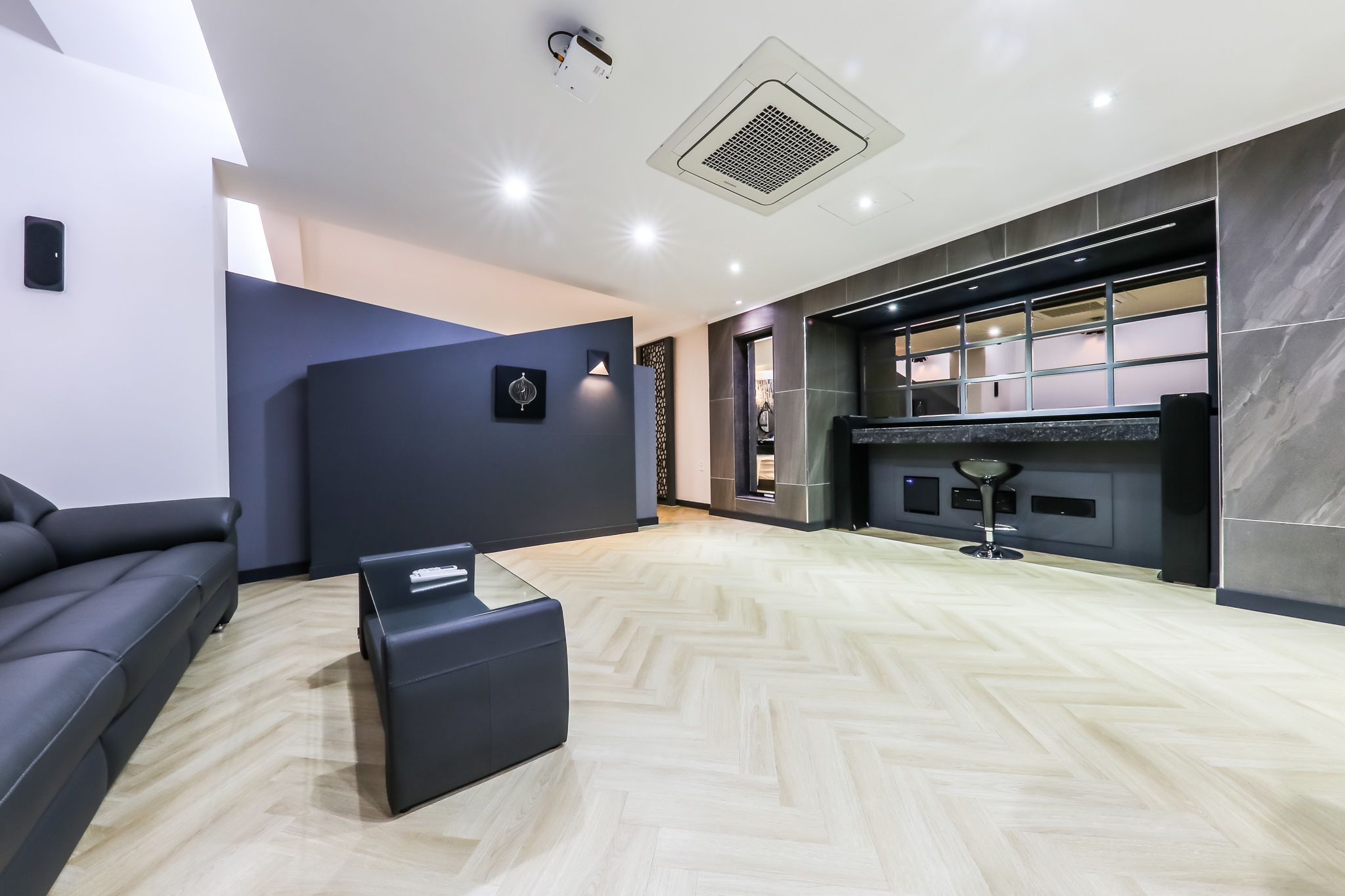 deluxe studio | living area | 65-inch lcd tv with cable channels, smart tv, pay films