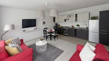 Standaard appartement, 1 slaapkamer | Woonruimte | Flatscreentelevisie