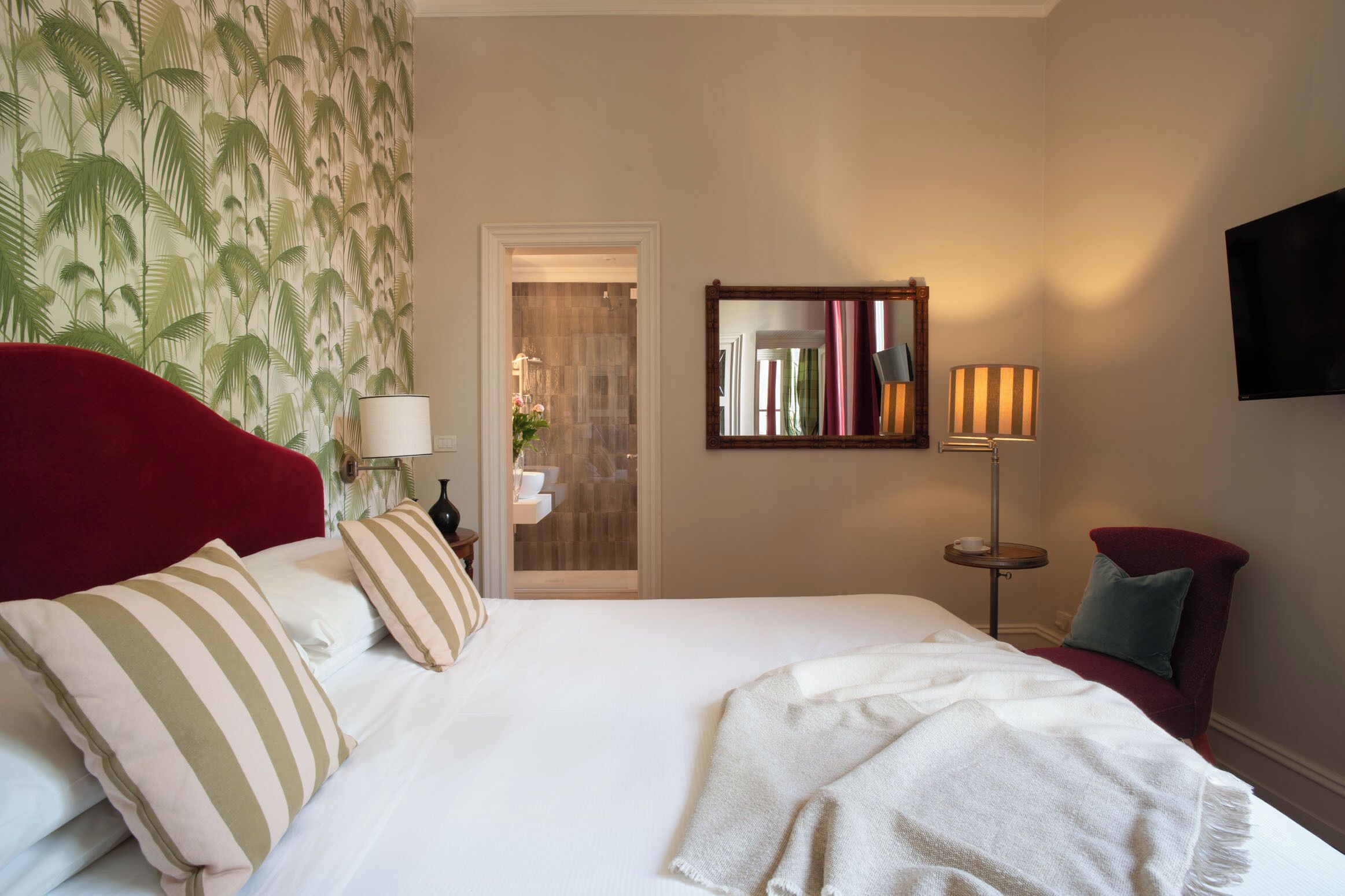 Apartament familiar, 1 dormitori, vistes al jardí | Roba de llit d'alta qualitat i caixa forta a l'habitació 