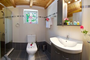 House, 1 Bedroom | Bathroom | Shower, free toiletries, hair dryer, towels