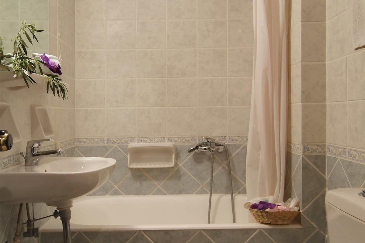 free toiletries, hair dryer, towels